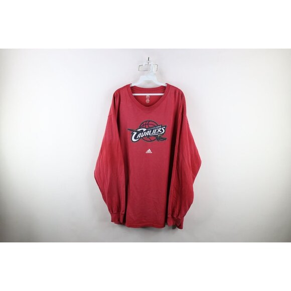 adidas Other - Vintage Adidas Mens 2XL Faded Cleveland Cavaliers Basketball Long Sleeve T-Shirt